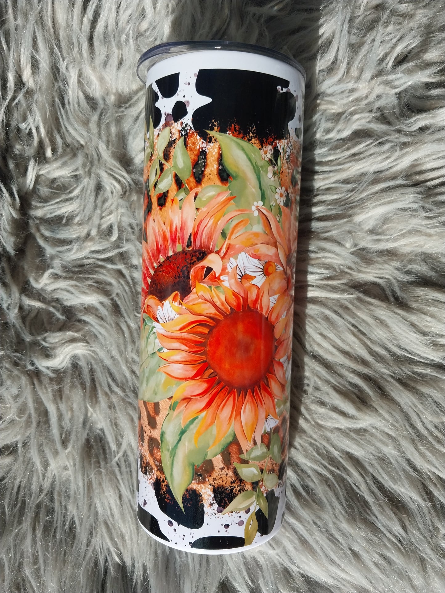 Sunflower & Leopard Tumbler