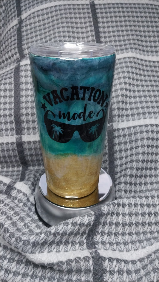 Vacation Mode Beach Tumbler