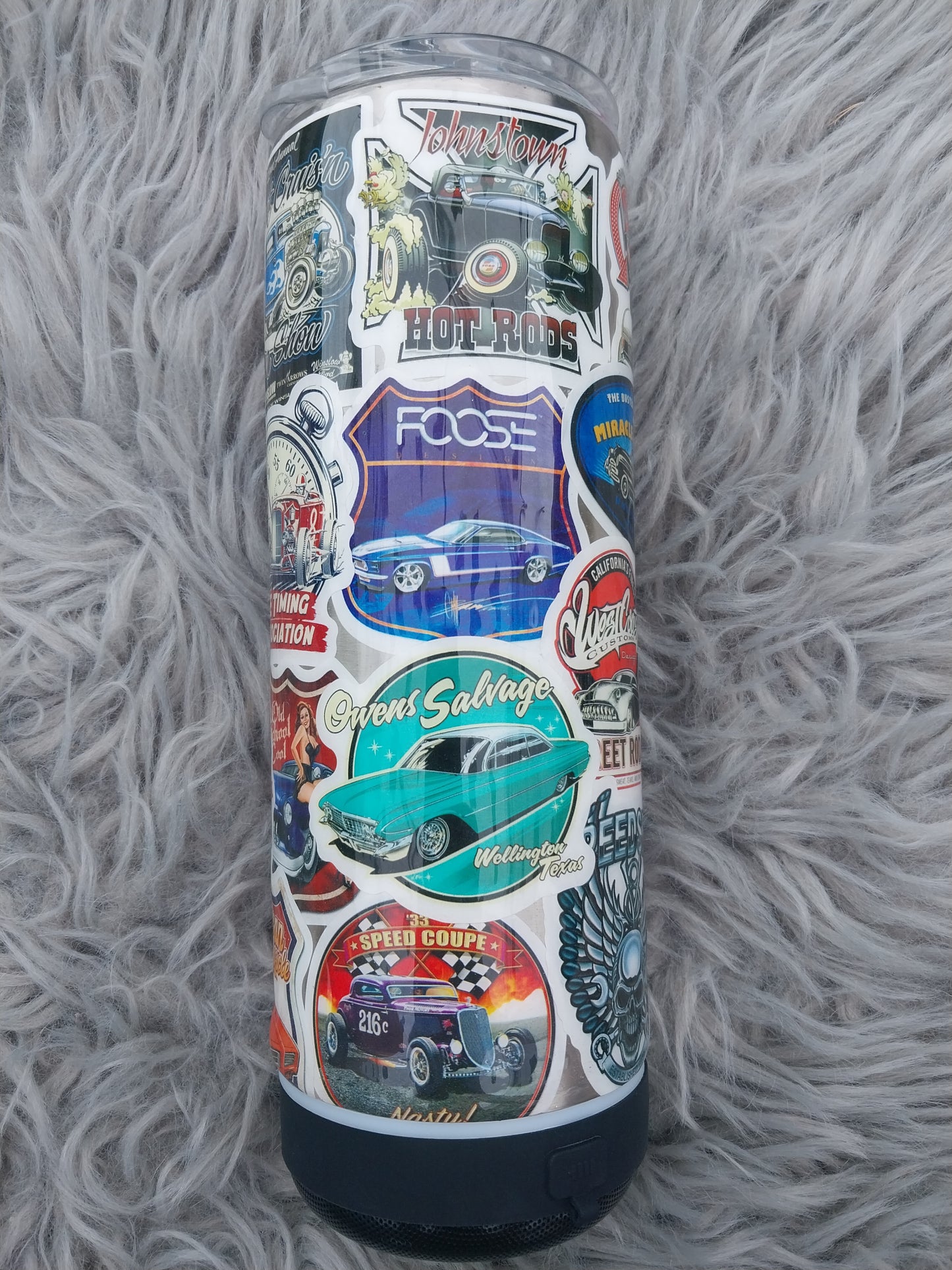 Garage Sticker Bomb 20oz. Speaker Tumbler