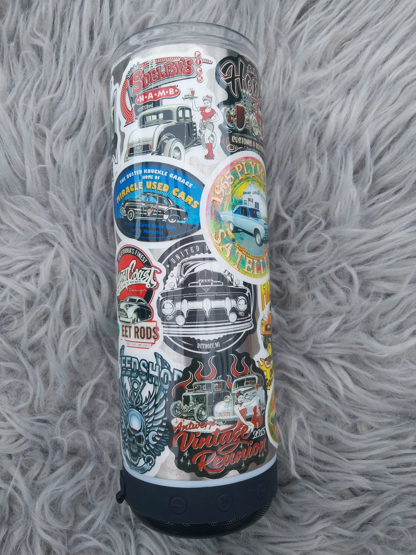 Garage Sticker Bomb 20oz. Speaker Tumbler