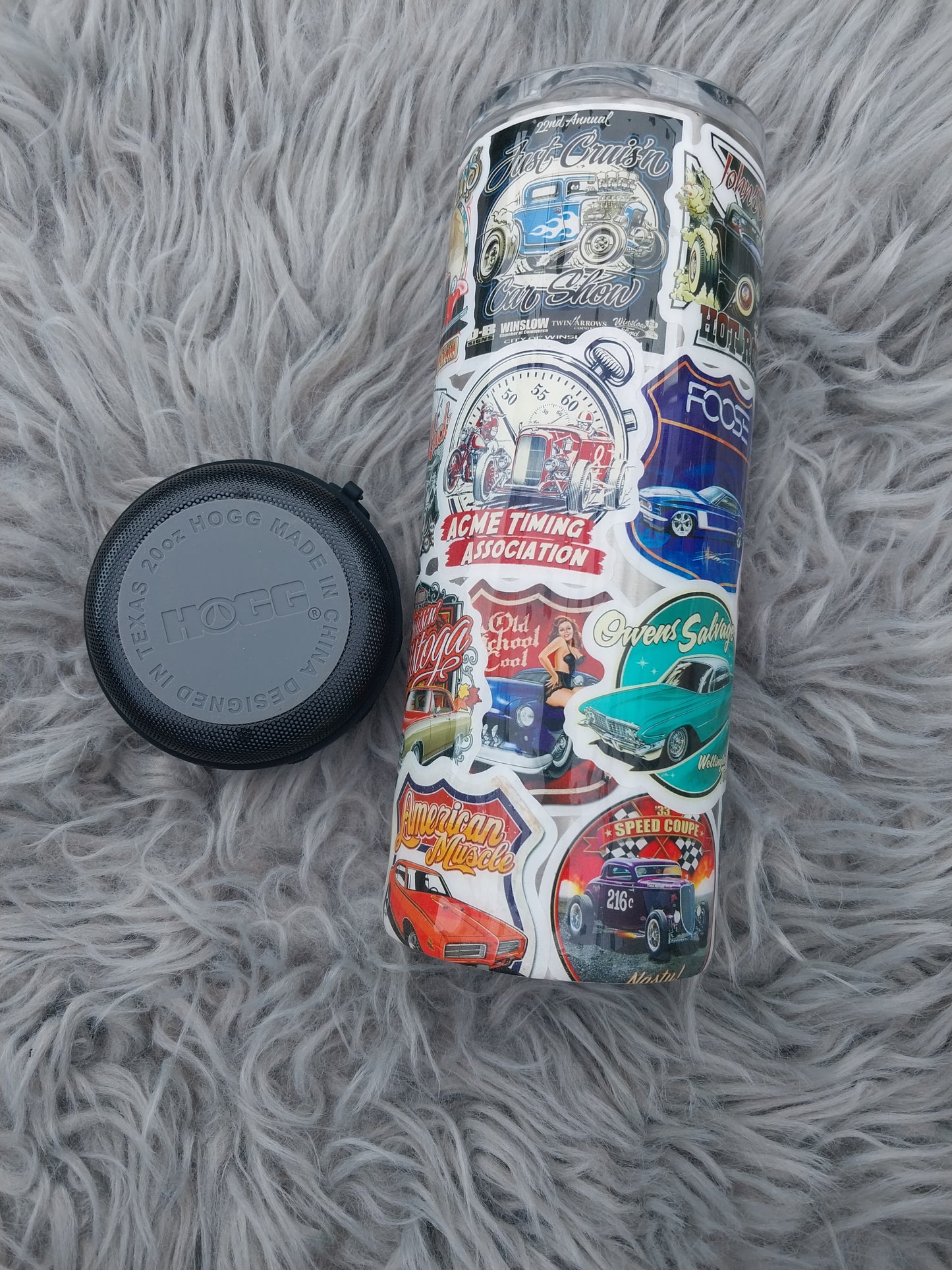 Garage Sticker Bomb 20oz. Speaker Tumbler
