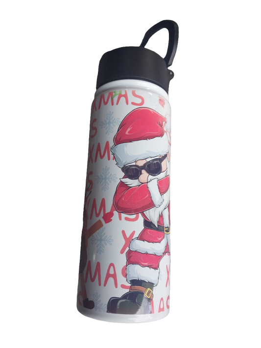Dancing Santa waterbottle