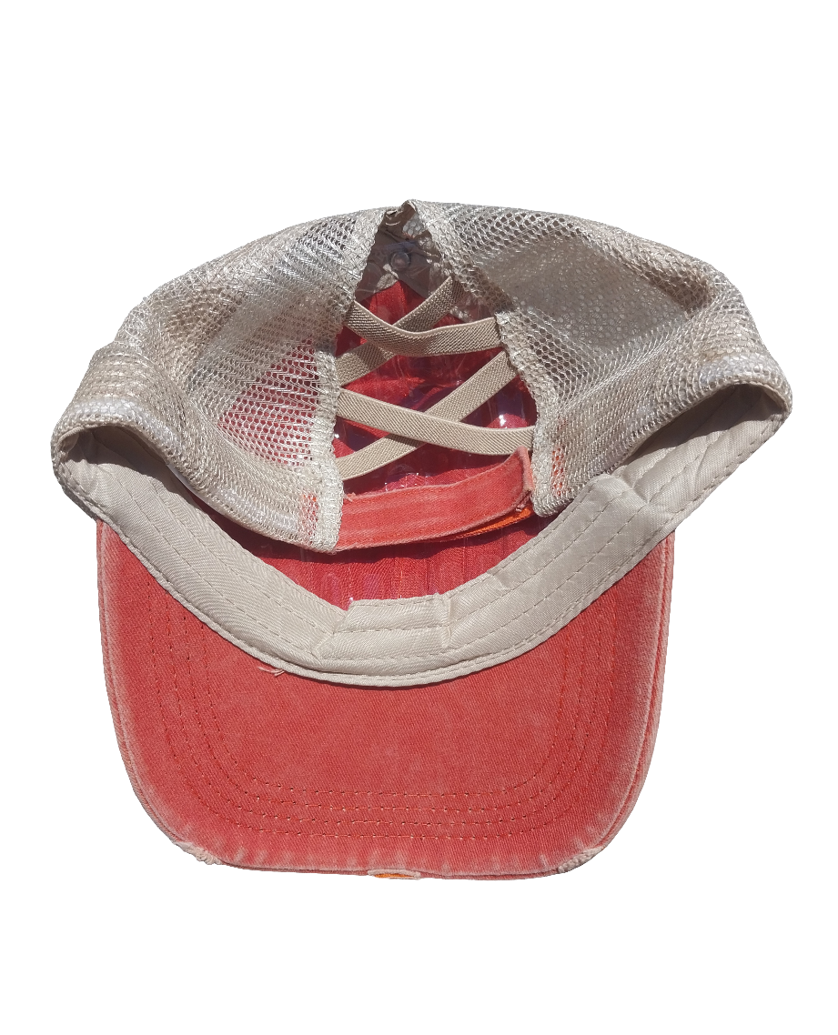 Boss Hat with Ponytail back