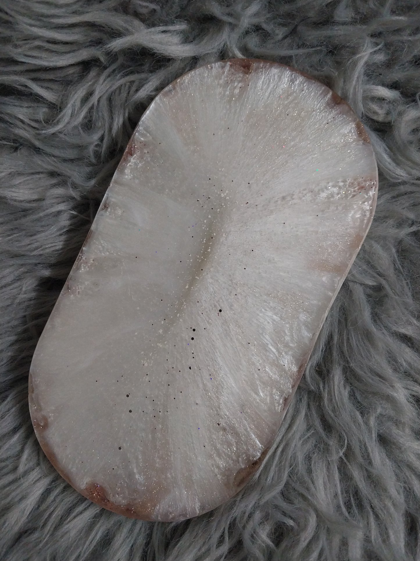 Elegant Pink swirl soap dish