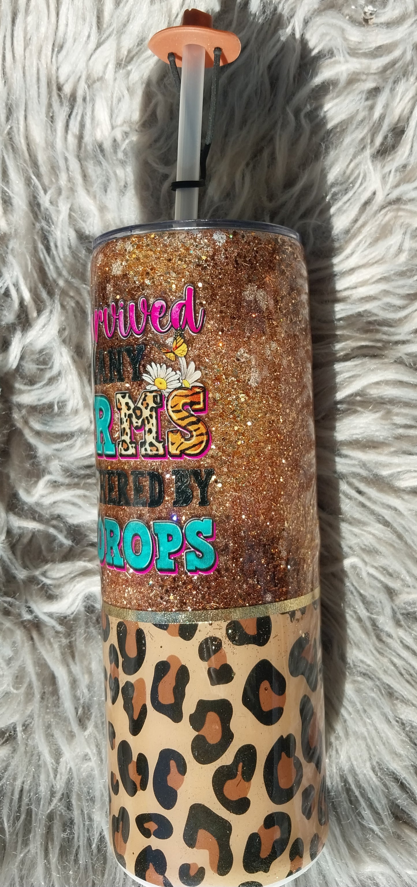 I've Survived Too Many Storms To Be Bothered By Raindrops Tumbler