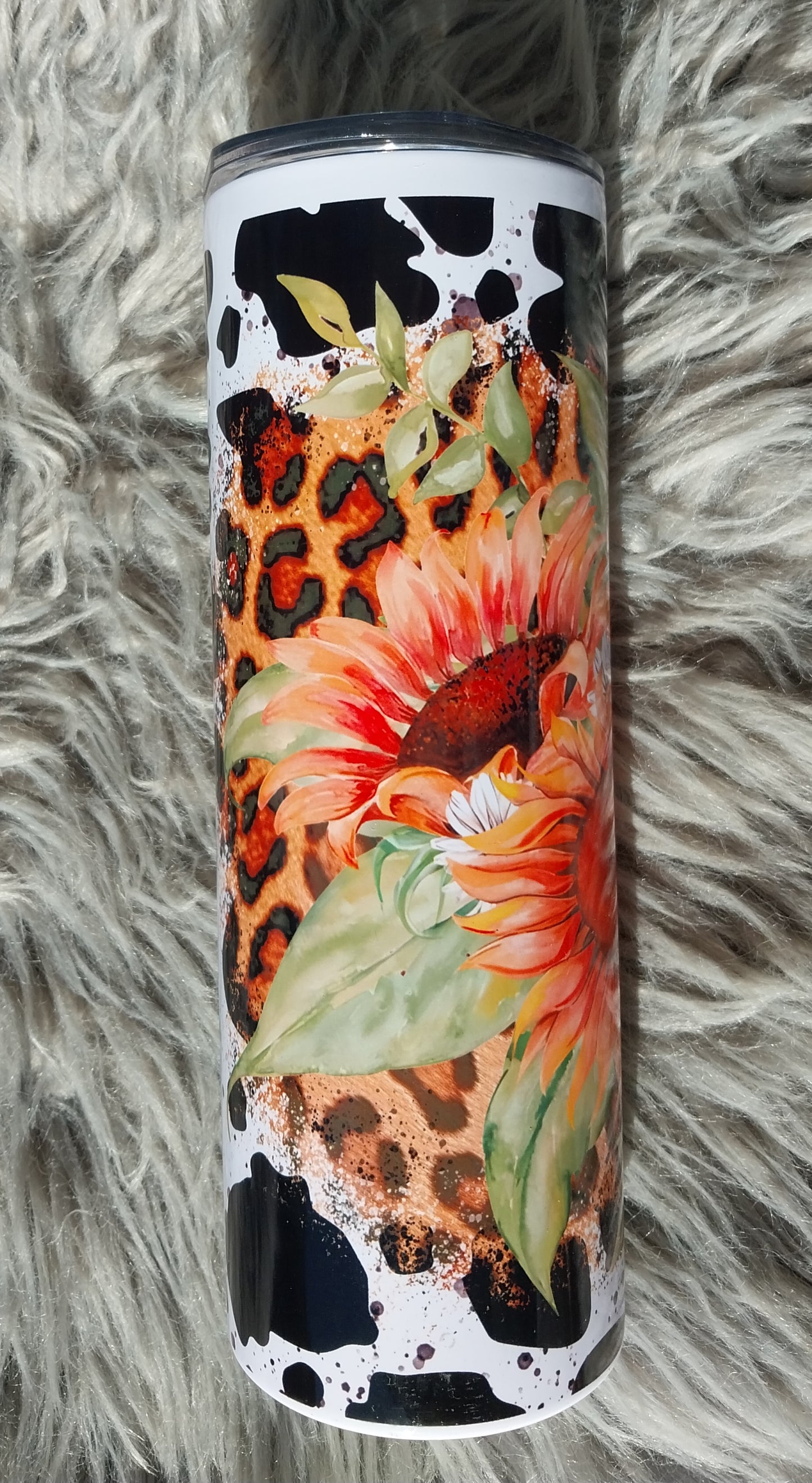 Sunflower & Leopard Tumbler