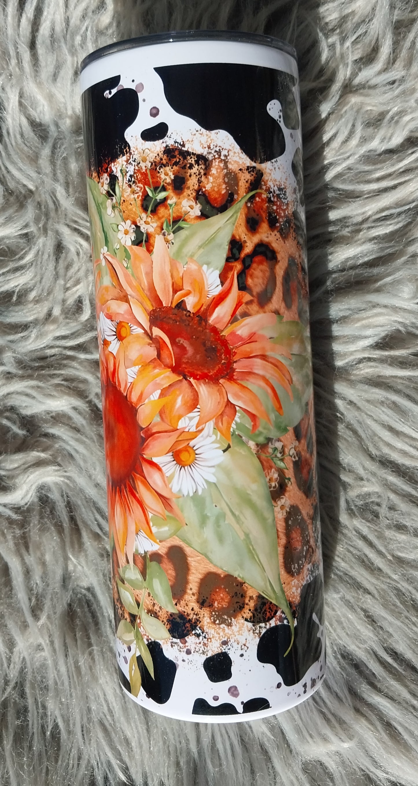 Sunflower & Leopard Tumbler