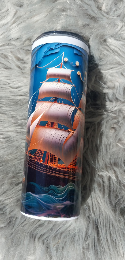 Pirate Ship Tumbler